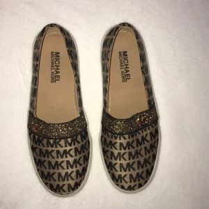 Gold and brown michael kors